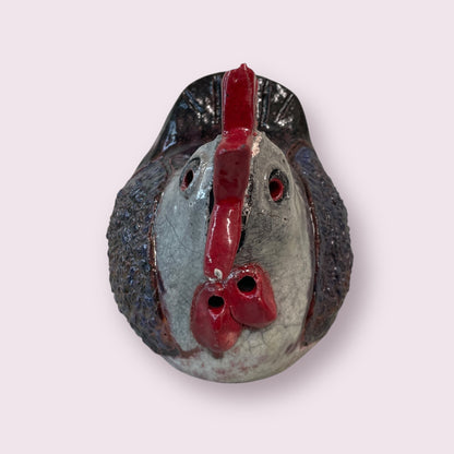 Chicken raku fired - LJH Pottery