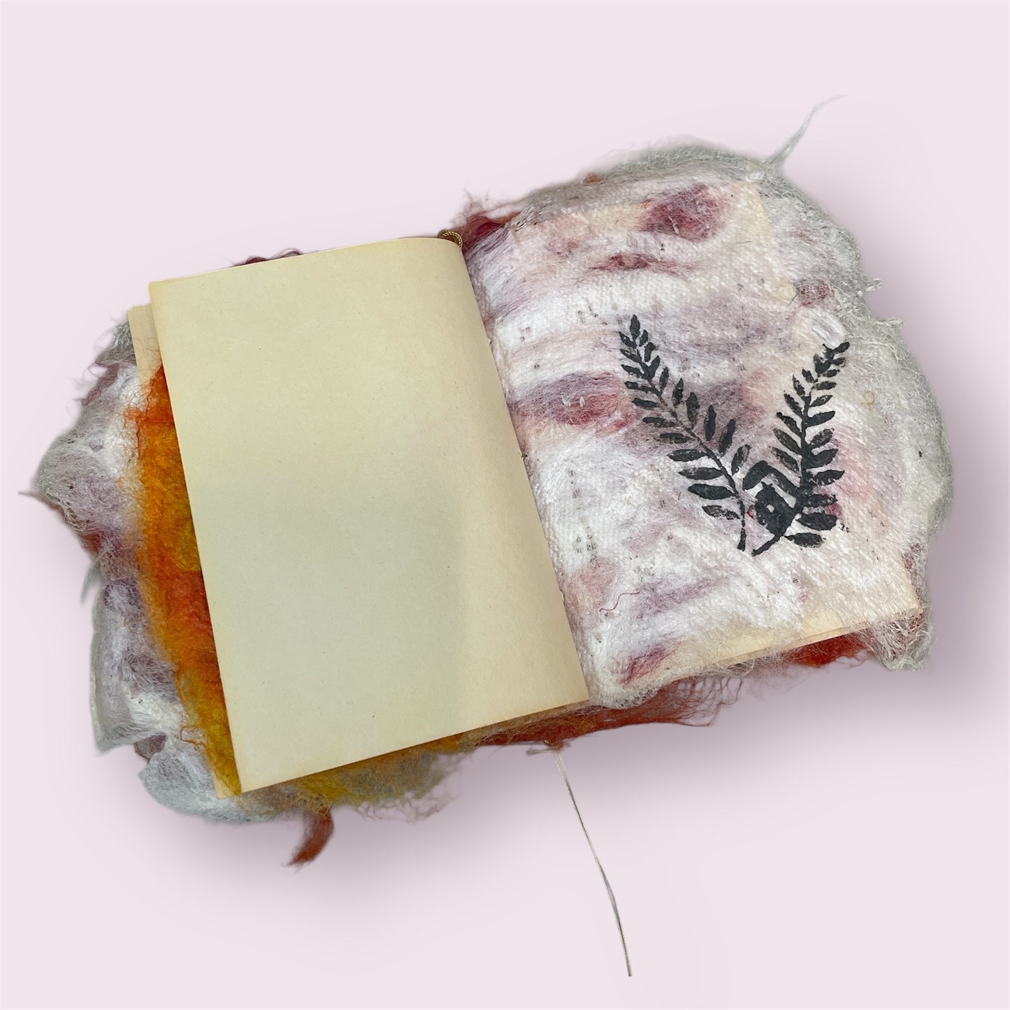 'Terracotta leaf print' journal - Jennifer Patterson