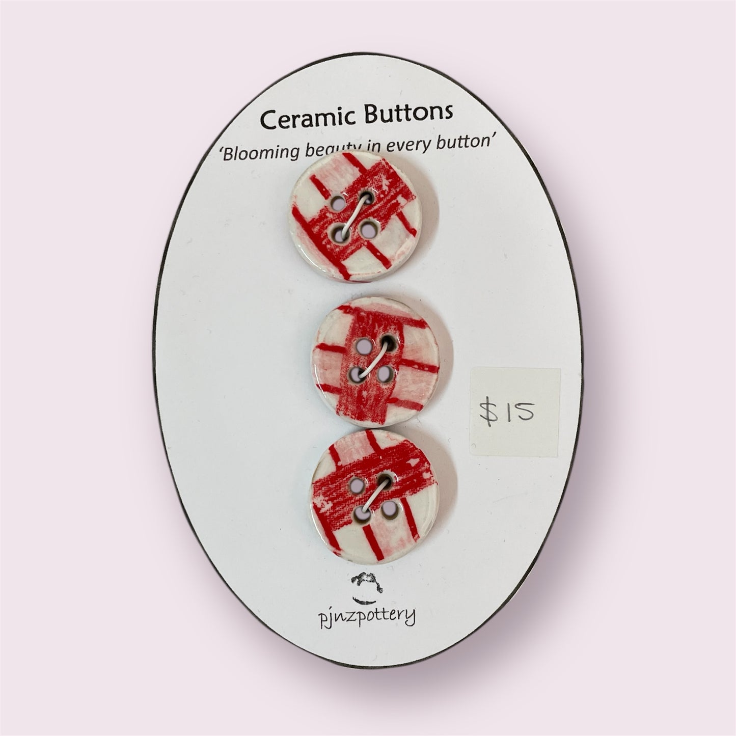 Ceramic buttons - PJNZ Pottery