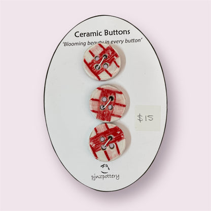 Ceramic buttons - PJNZ Pottery