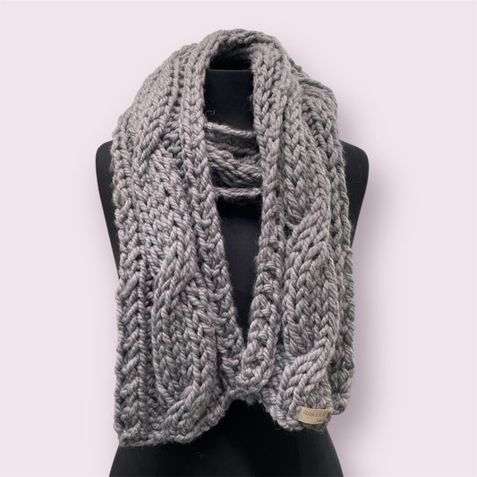 Cable merino scarf - Frank & Bear