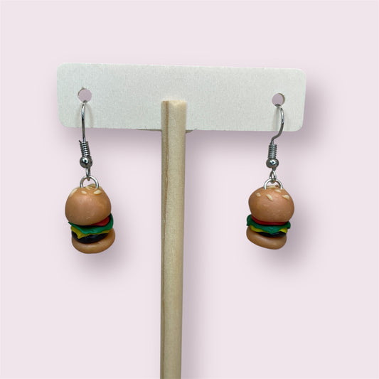 Burger earrings - Jessica Taunt