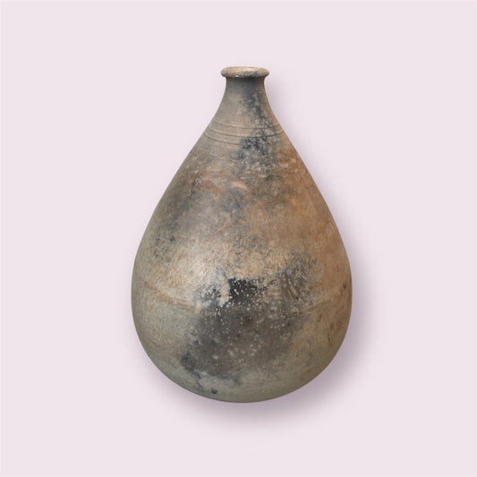 Pit fired bud vase - Amanda Doughty