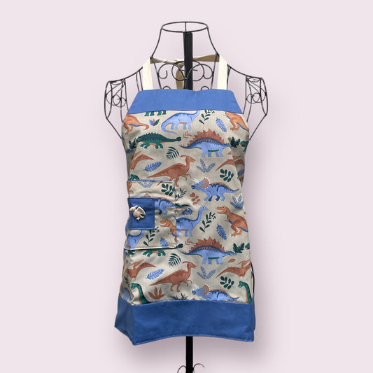 'Unique' apron (dinosaur - medium) - Helen Perrin/Posh Pinnies