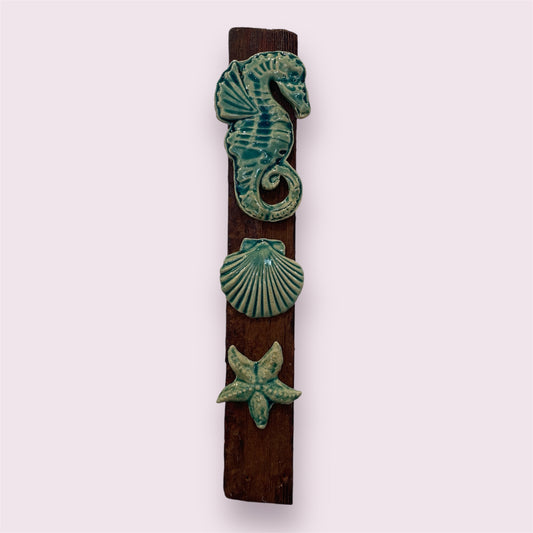 Seahorse wall hanging - LJH Pottery