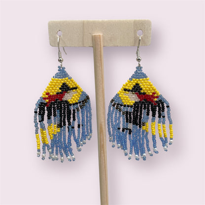Novelty beaded earrings - June Pawley