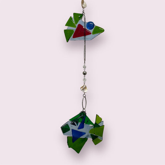 Fused glass charm - Robyn Smaller