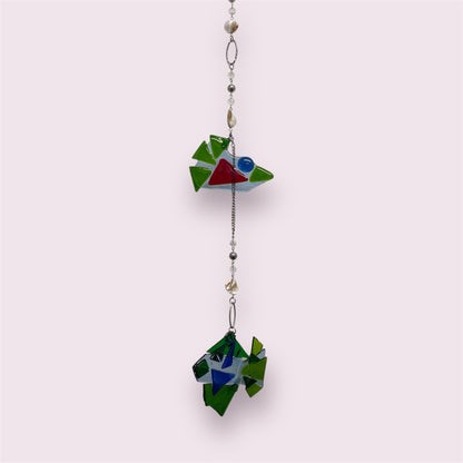 Fused glass charm - Robyn Smaller