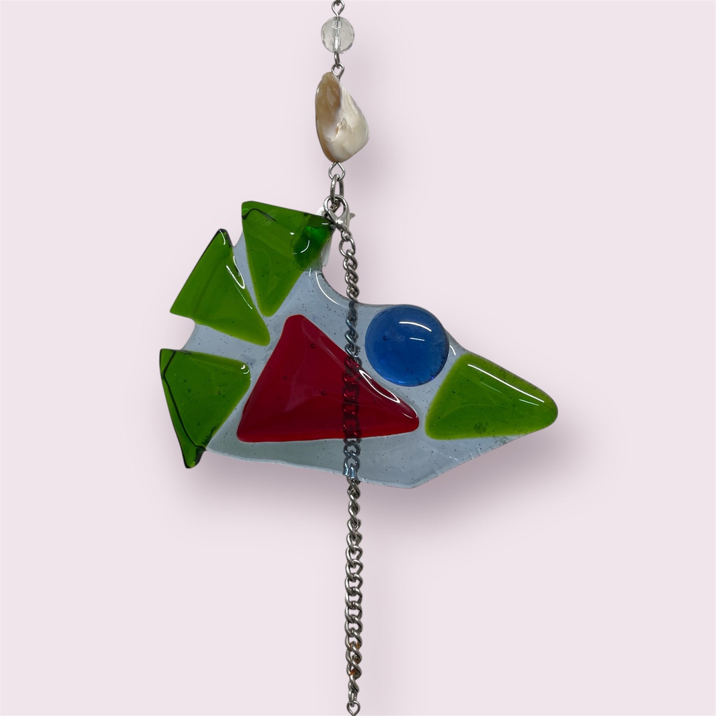 Fused glass charm - Robyn Smaller