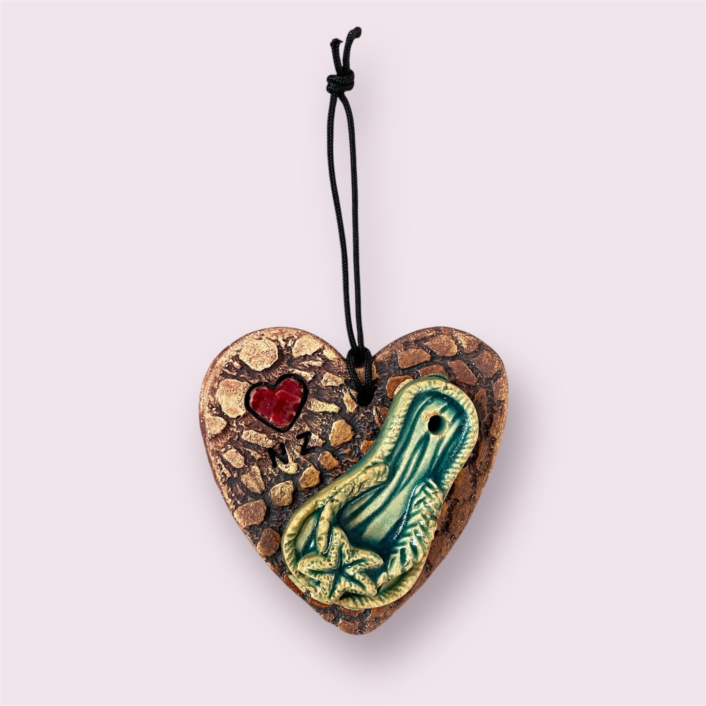 Heart ornament 3 - LJH Pottery