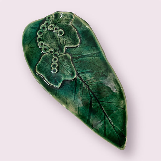Large leaf platter - LJH Pottery