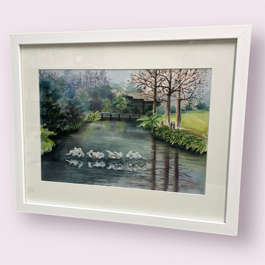 Dancing swans (Brookland Park) - Yvonne Geeraedts