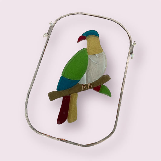 Wood pigeon suncatcher - Christina Rutherford