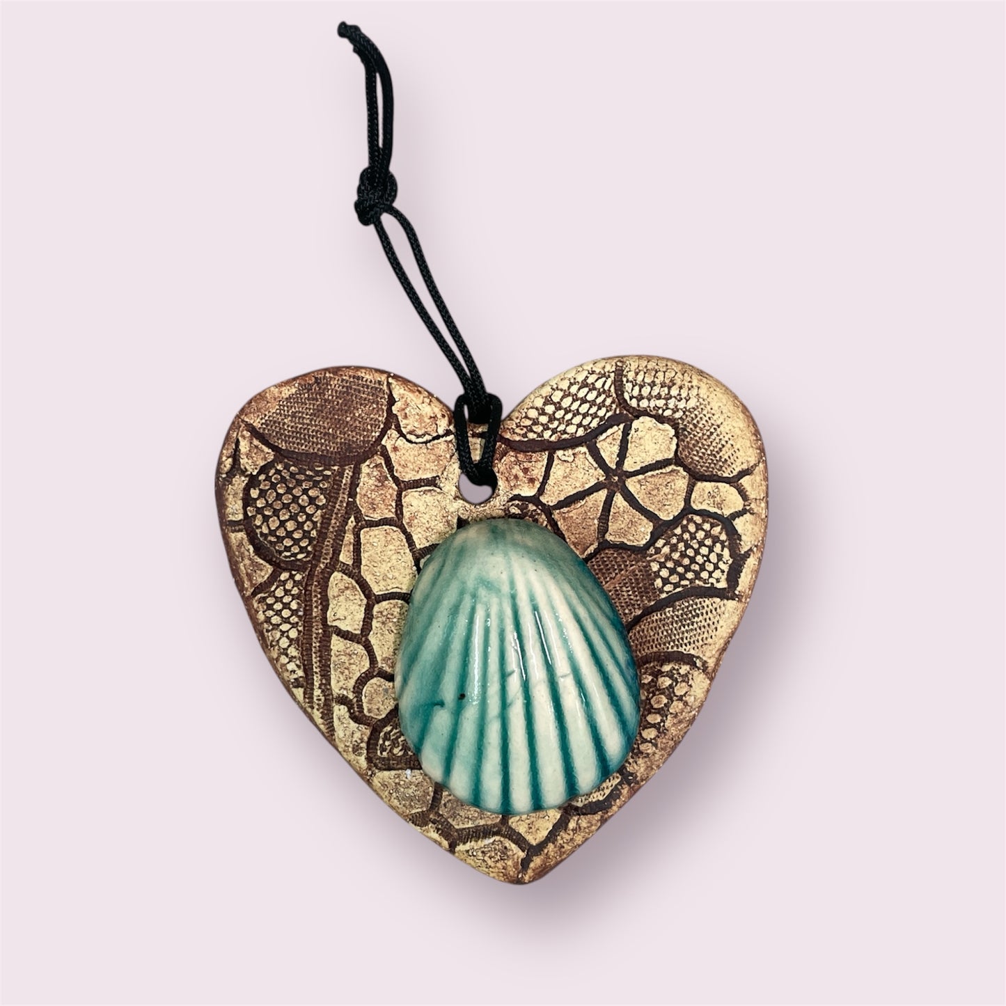 Heart ornament 4 - LJH Pottery