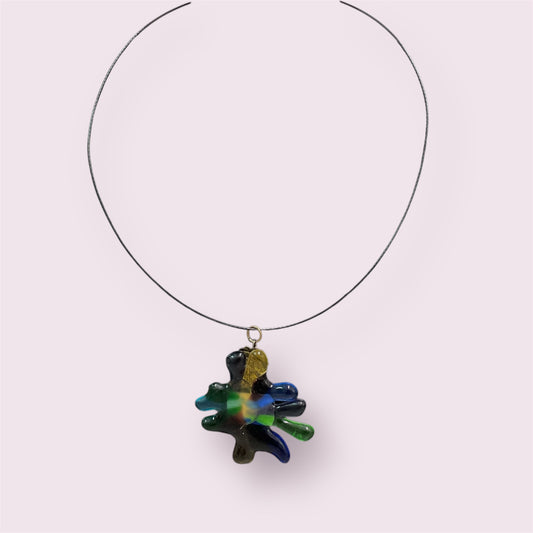 Fused glass necklace - Robyn Smaller