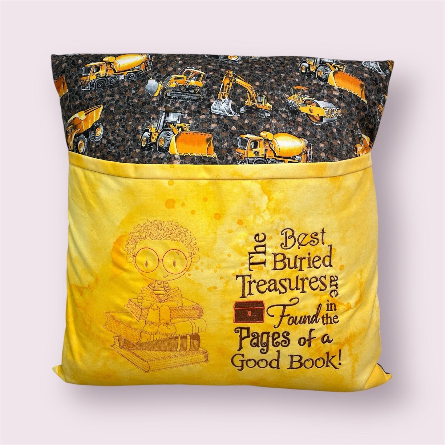 Reading cushion 'Construction' - Dorothy Smith