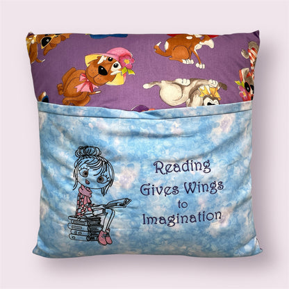 Reading cushion 'Cartoon dogs' - Dorothy Smith