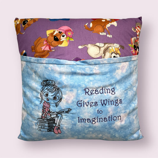 Reading cushion 'Cartoon dogs' - Dorothy Smith