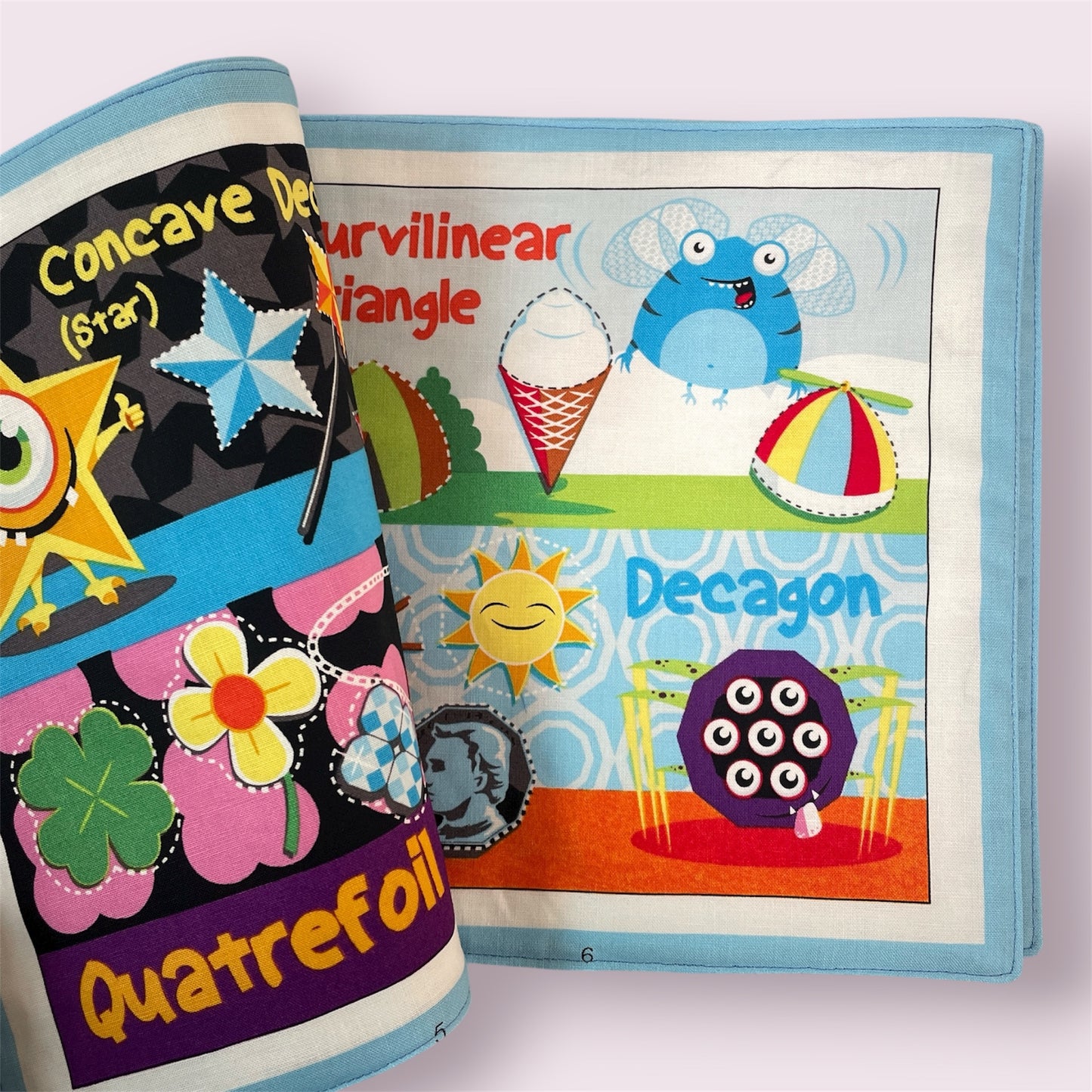 Fabric book 'Monster shapes' - Dorothy Smith