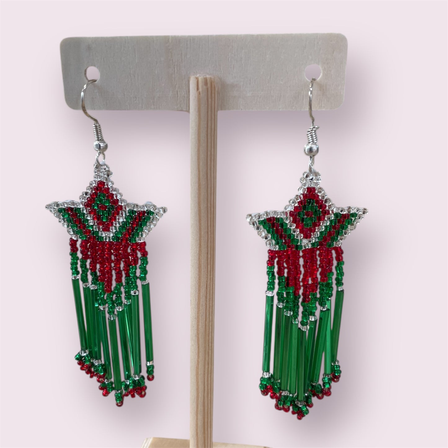 Beaded earrings - June Pawley