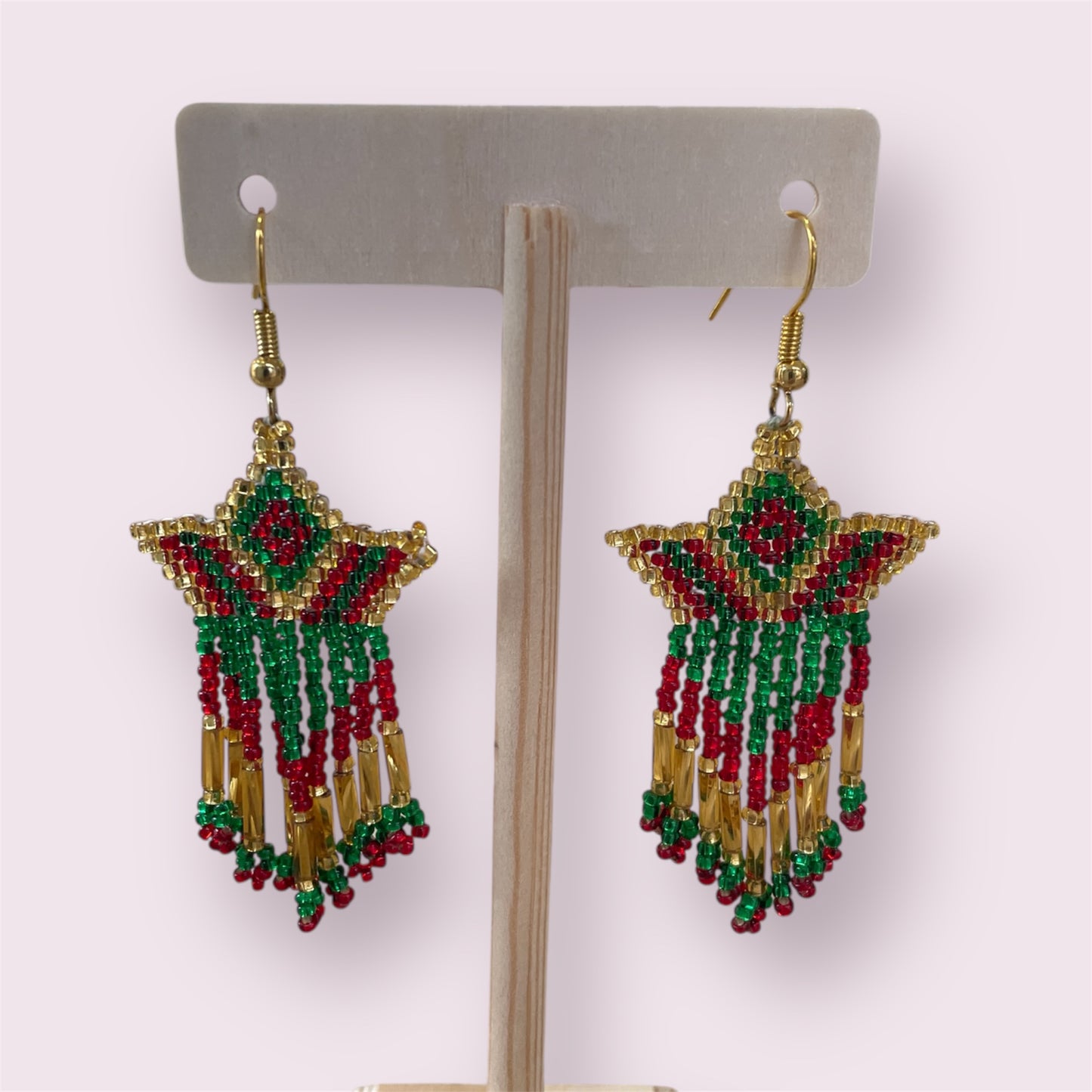 Beaded earrings - June Pawley