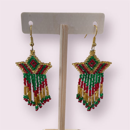 Beaded earrings - June Pawley