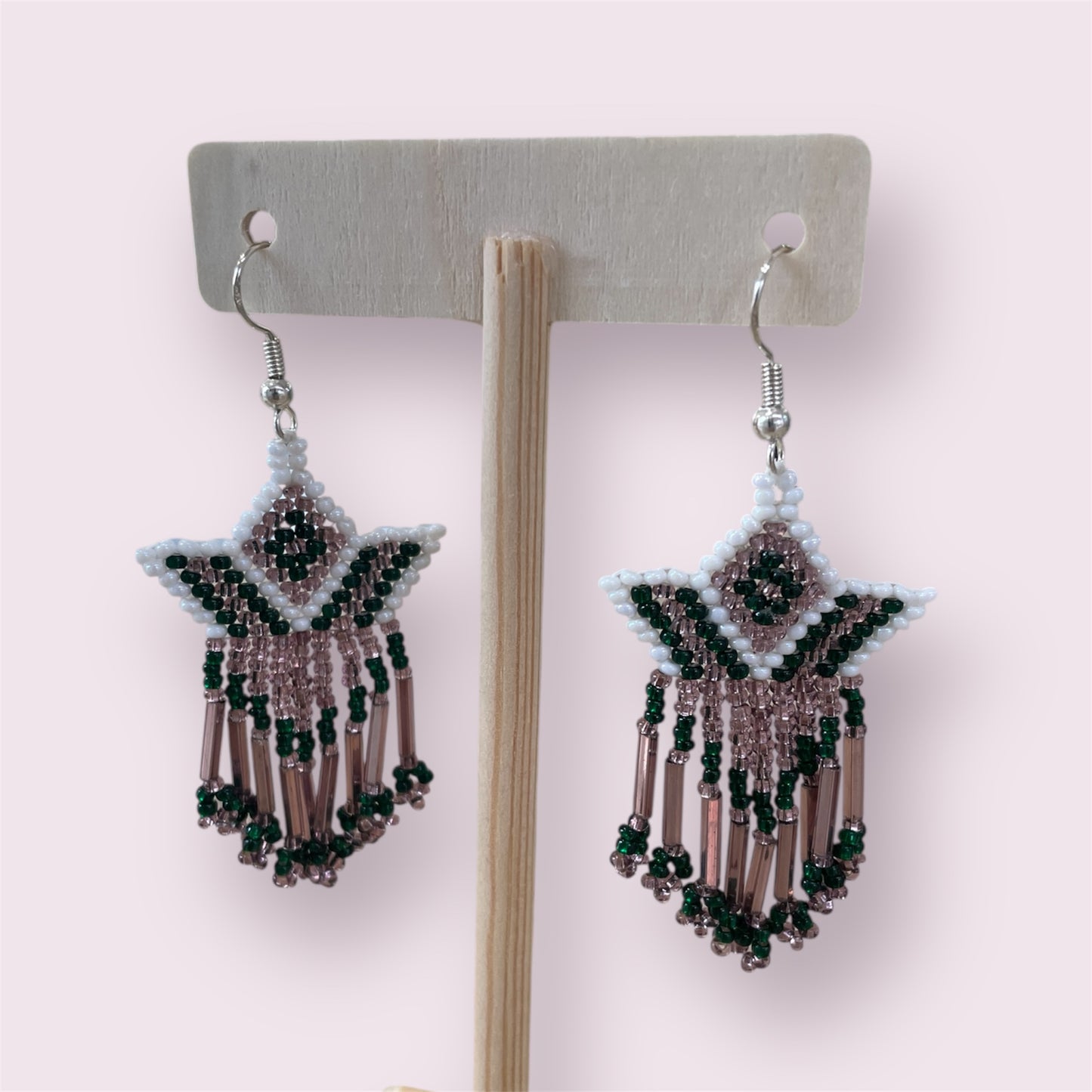Beaded earrings - June Pawley