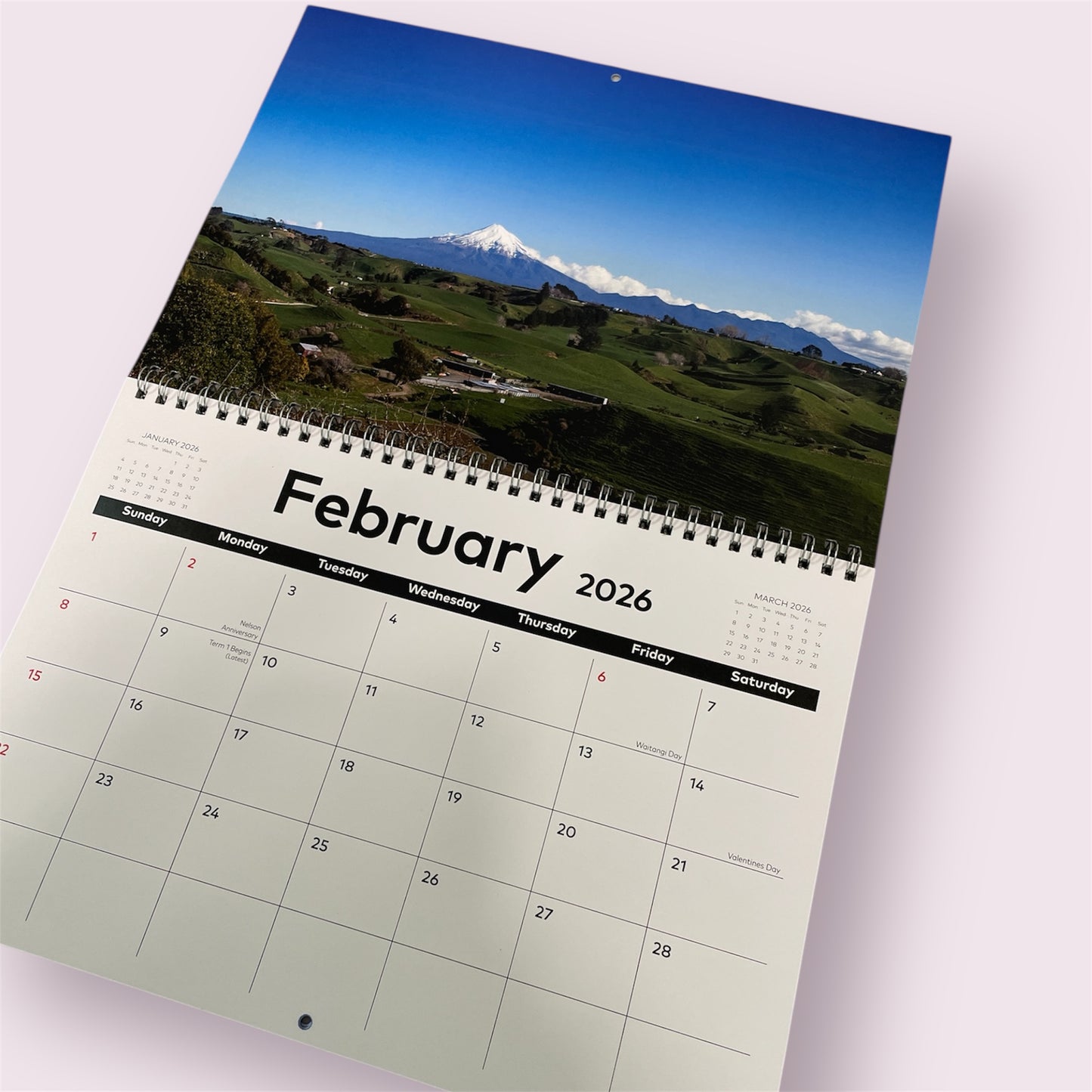 Calendar 'Mount Taranaki 2026 - Amy Taunt
