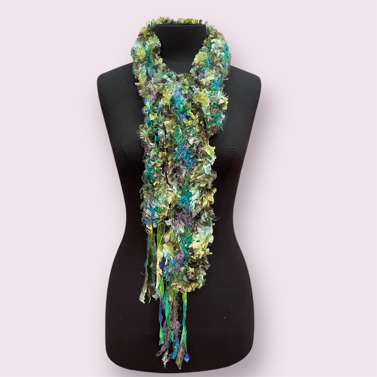 Eyelash scarf 'sea green' - Maree Liddington