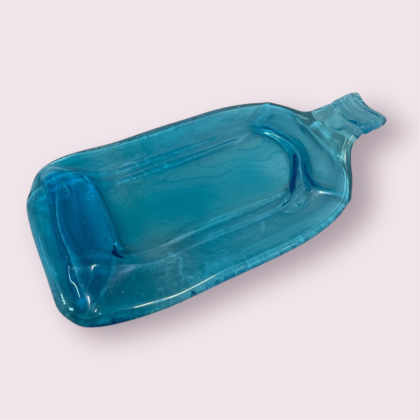Slumped bottle platter - Christina Rutherford