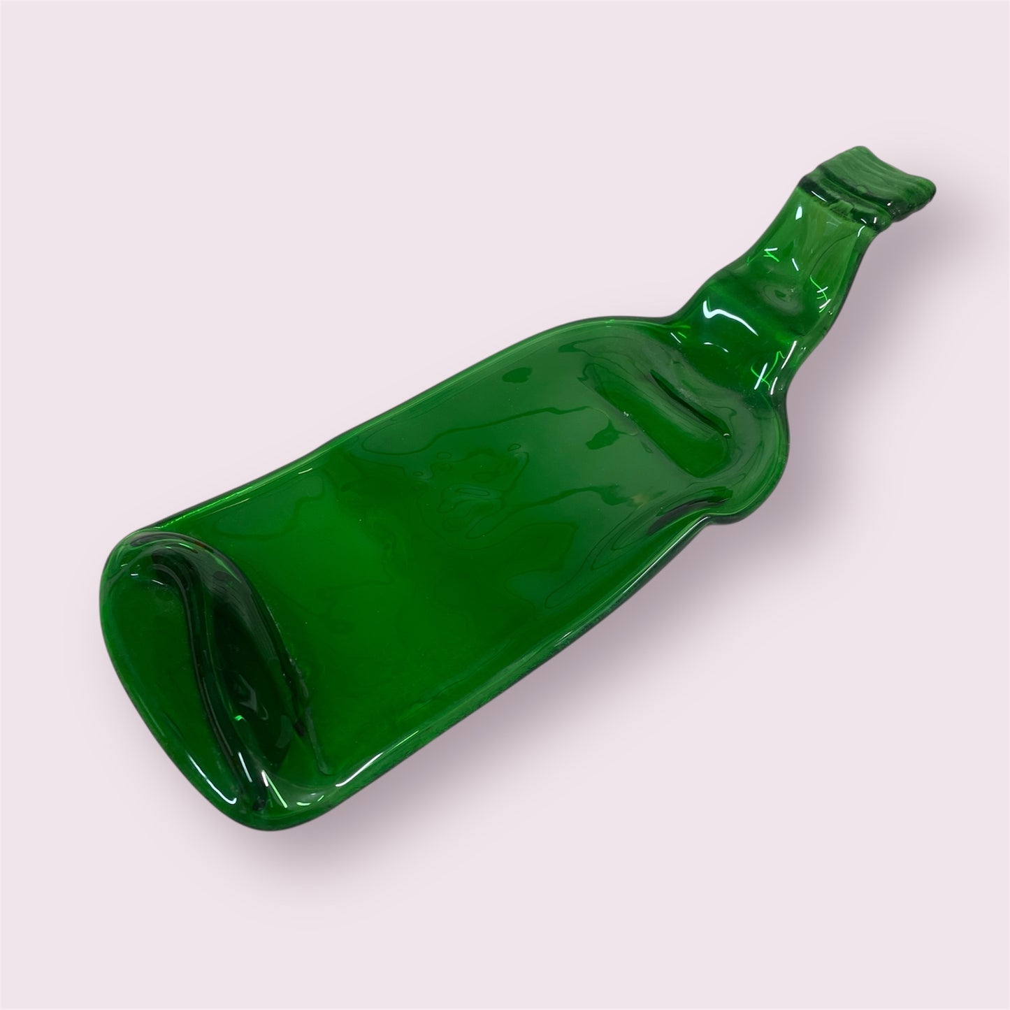 Slumped bottle platter - Christina Rutherford