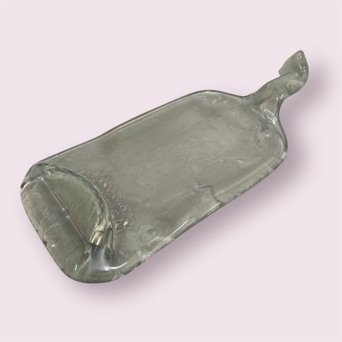 Slumped bottle platter - Christina Rutherford