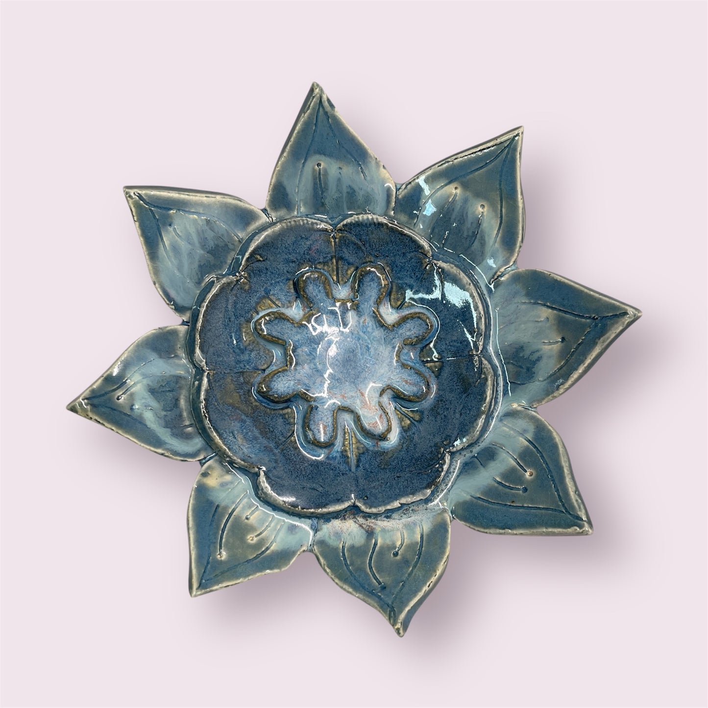 Blue flower - PJNZ Pottery