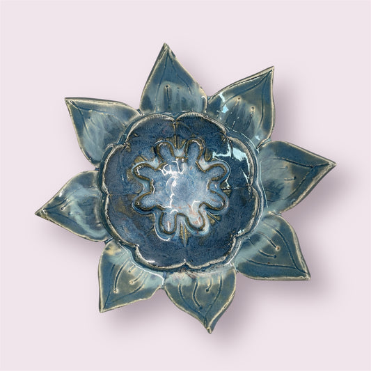 Blue flower - PJNZ Pottery
