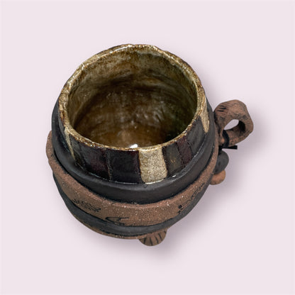 Beaded 'mug' - PJNZ Pottery