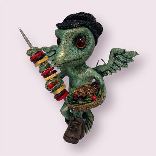 Toad kebab with salad - Sue Ellis