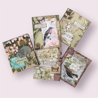 Collaged notebook - Janette Jeffares (sold individually)