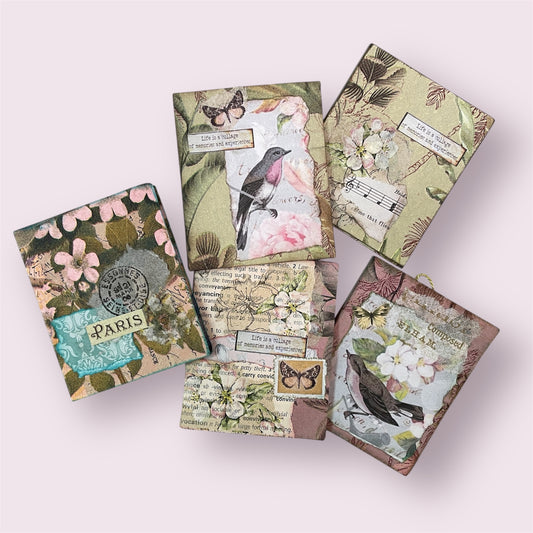 Collaged notebook - Janette Jeffares (sold individually)