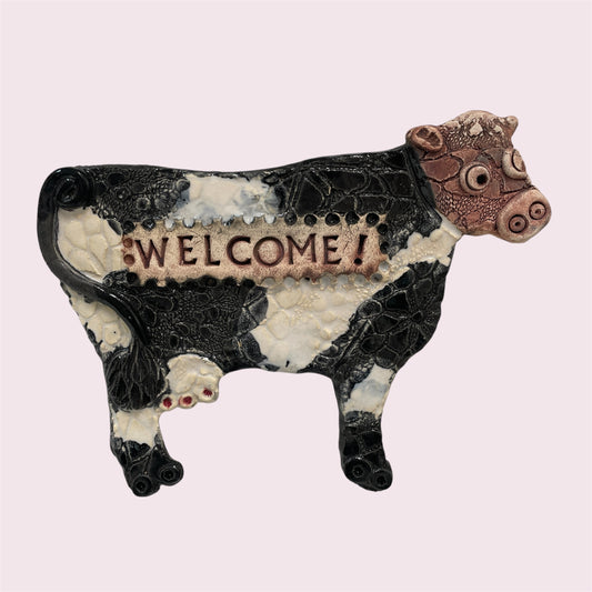 Welcome cow - LJH Pottery