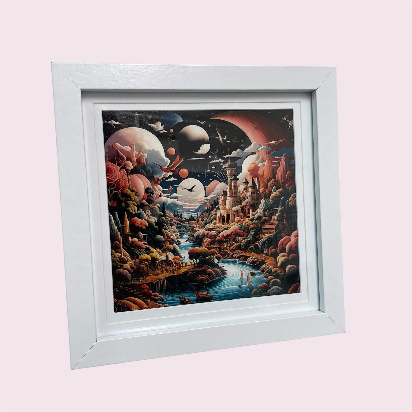 Fantasy world, framed - Margaret Irving