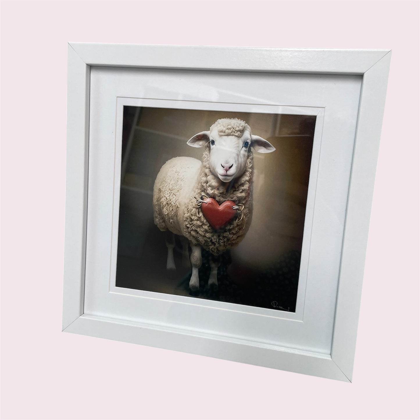 Love ewe, framed - Margaret Irving