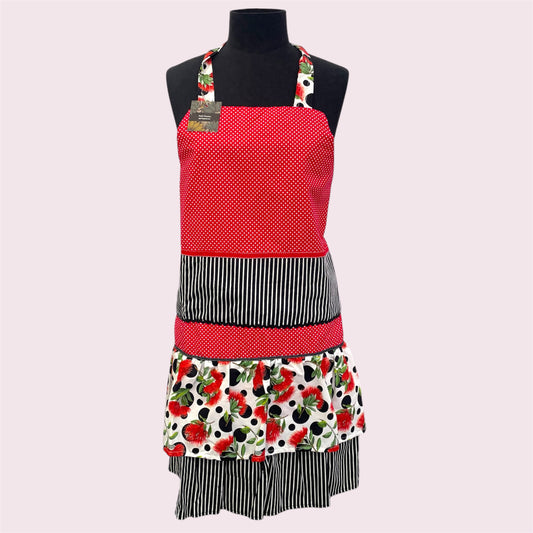 Pohutukawa adult's apron - Posh Pinnies