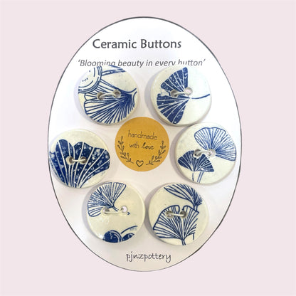 Ceramic buttons - PJNZ Pottery