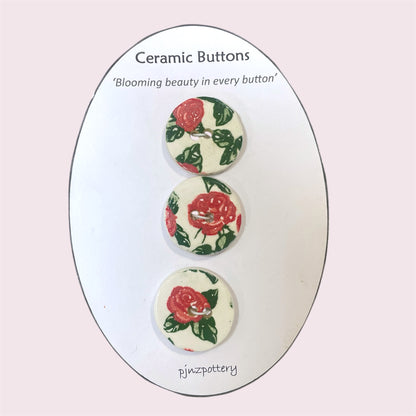 Ceramic buttons - PJNZ Pottery