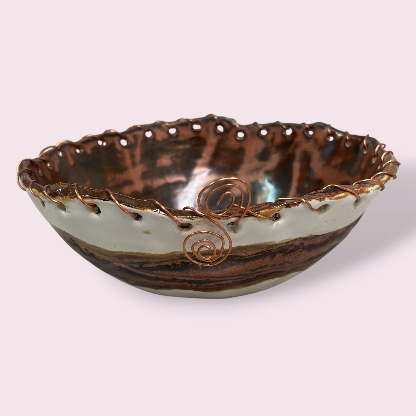 Copper layered on Copper - PJNZ Pottery