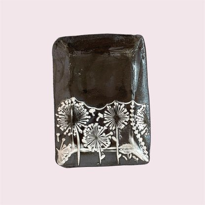 Black-white porcelain dish 2 - LJH Pottery