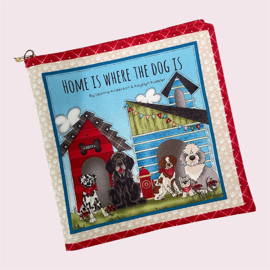 Fabric book 'Home is where the dog is' - Dorothy Smith