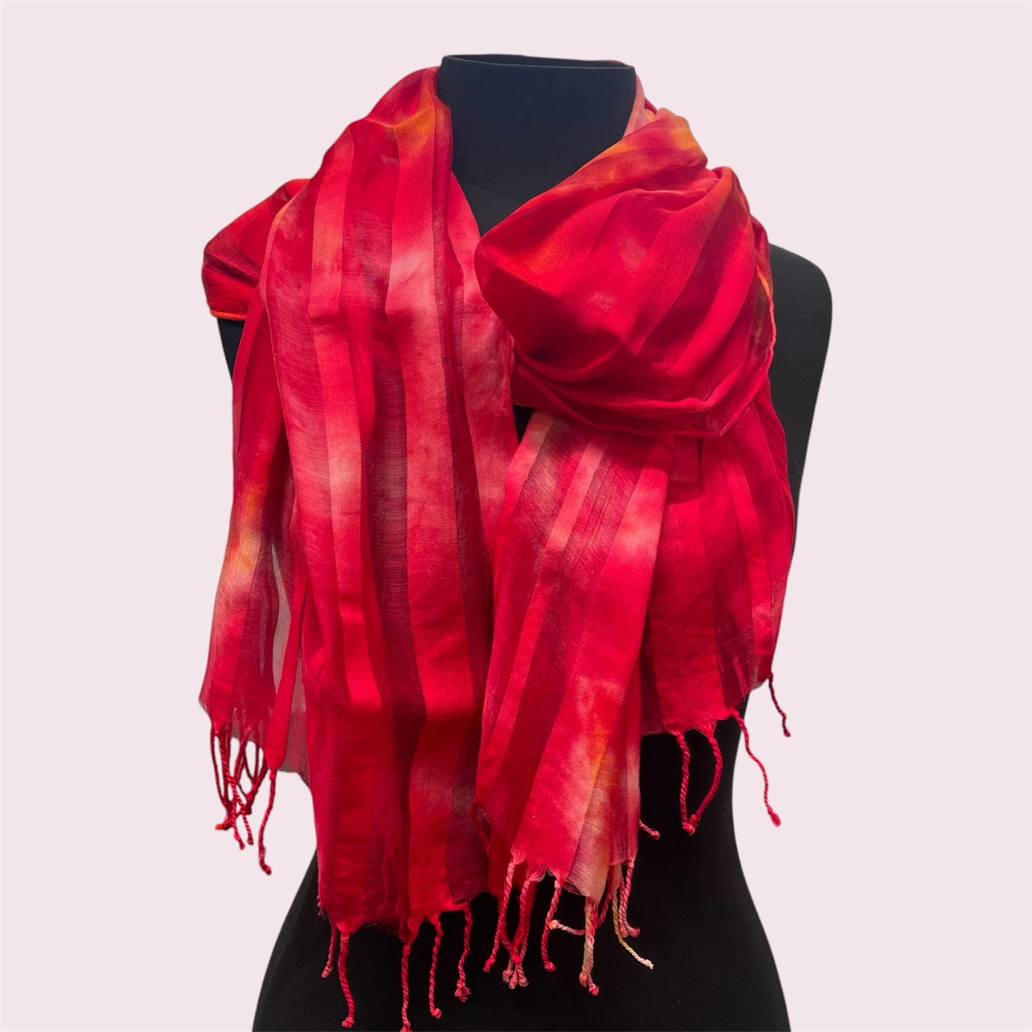 'Tokyo Red' scarf - Jennifer Patterson