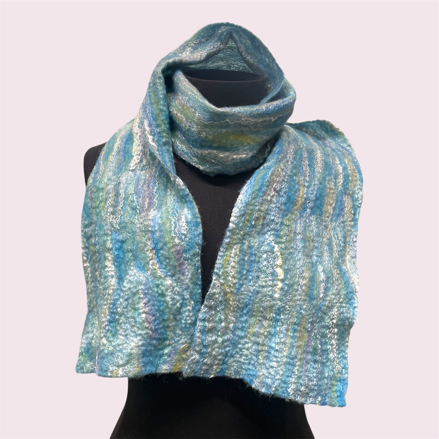 Felted scarf 'waterfall' - Carol Digby