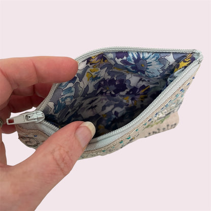 Slow stitched pouch - Janette Jeffares